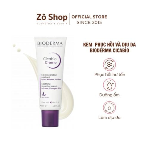 Kem phục hồi và làm dịu da - Bioderma Cicabio Creme (40ml)