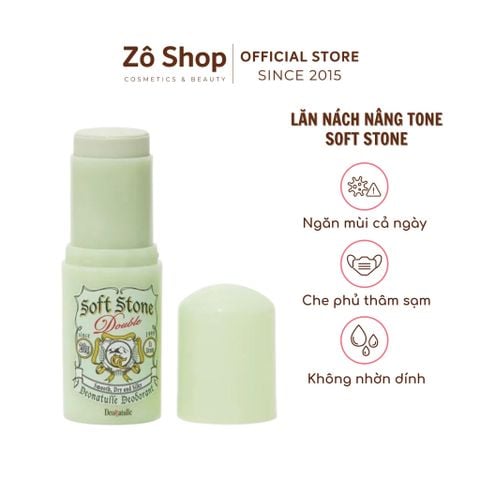 Lăn nách đá khoáng che khuyết điểm - Deonatulle Soft Stone W Color Control (20g)