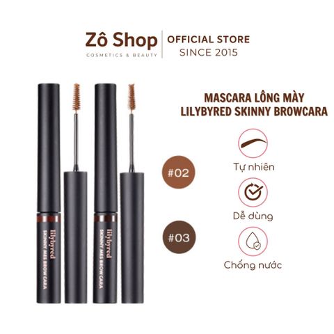 Mascara lông mày Lilybyred lâu trôi, bền màu Skinny Mes Browcara 3,5g