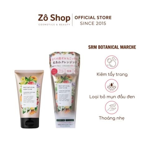 Sữa rửa mặt kiêm tẩy trang và mặt nạ đất sét 3 in 1 Botanical Marche Cleansing Clay Foam 120g