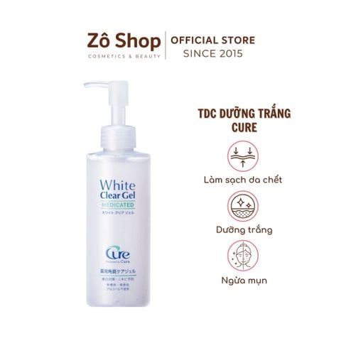Tẩy da chết dưỡng trắng, ngừa mụn Cure White Clear Gel Medicate