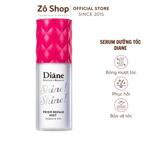 Serum dưỡng tóc phục hồi hư tổn, bóng mượt, giữ màu nhuộm - Diane Miracle You Shine Prism Repair Mist (60ml)