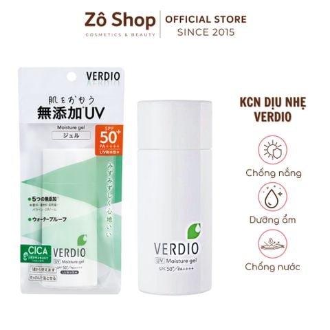 Kem chống nắng cho da nhạy cảm - Verdio Moisture Gel SPF 50+ PA++++ 80g