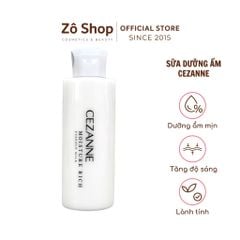 Sữa dưỡng ẩm, săn chắc, tươi sáng da - Cezanne Moisture Rich Essence Milk 160ml