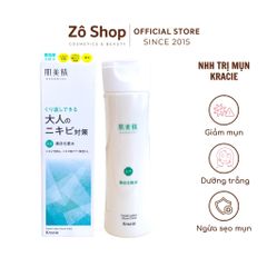 Nước hoa hồng chăm sóc da mụn, dưỡng trắng Kracie Hadabisei Adult Acne Medicated Whitening Lotion (200ml)