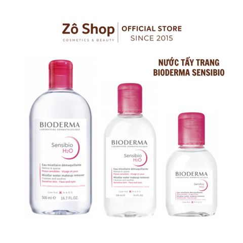 Nước tẩy trang kiêm SRM làm dịu và cân bằng cho da nhạy cảm - Bioderma Sensibio H2O Micellar (100ml)