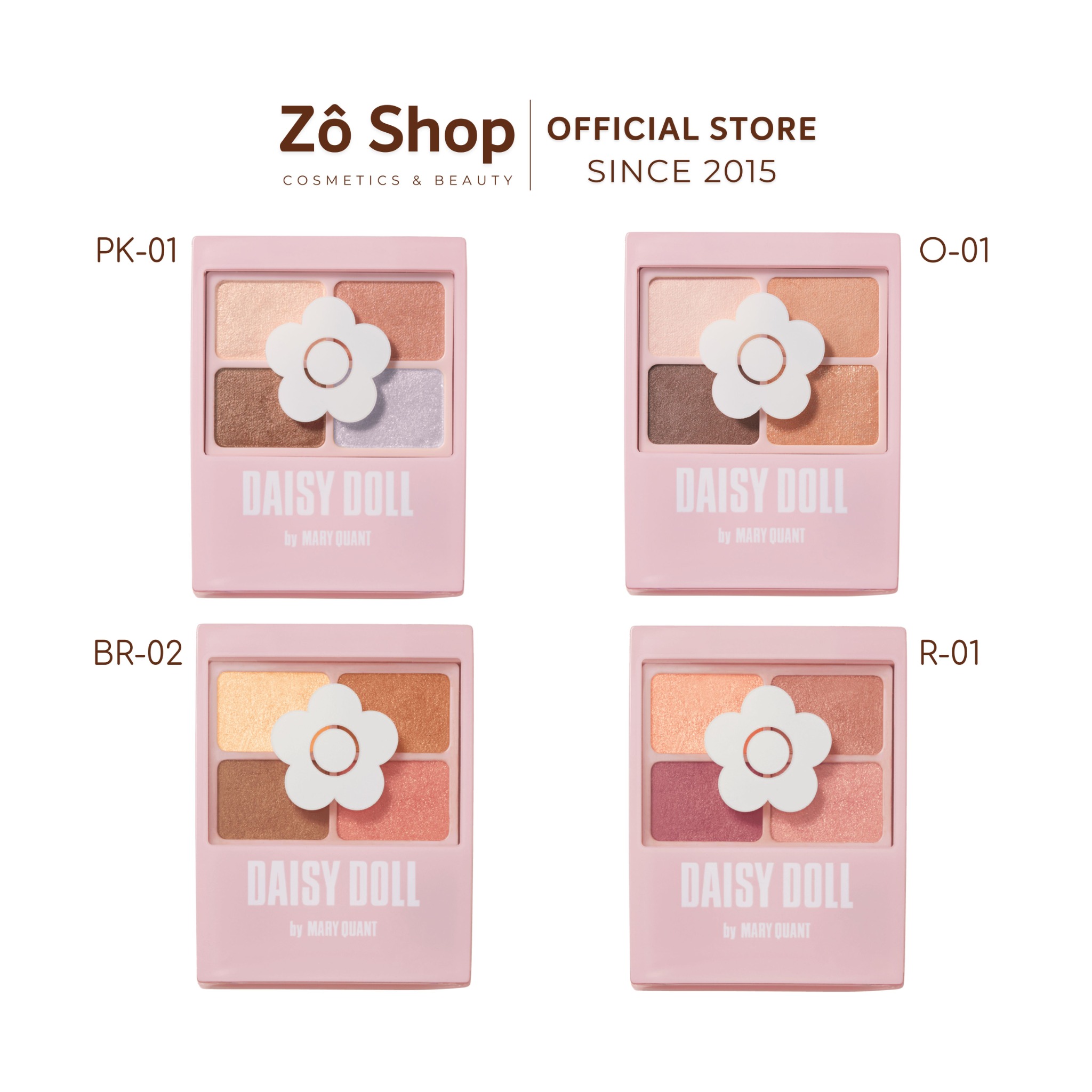 Phấn mắt 4 màu - Daisy Doll by Mary Quant Eye Color Palette