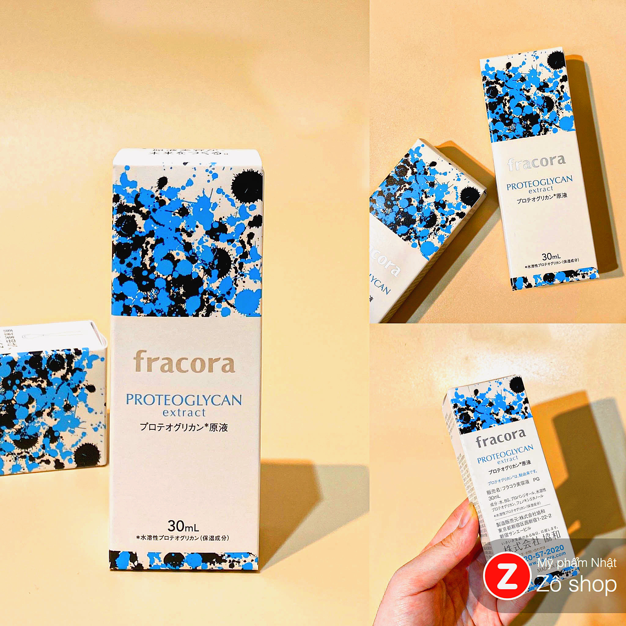 FRACORA PROTEOGLYCAN extract 30ml×3本セット Serum Fracora Proteoglycan Extract – Mỹ phẩm Nhật - Zô shop
