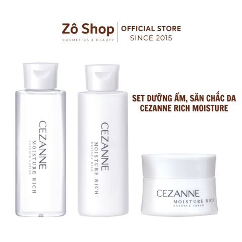 Set dưỡng ẩm, săn chắc, tươi sáng da - Cezanne Moisture Rich Essence