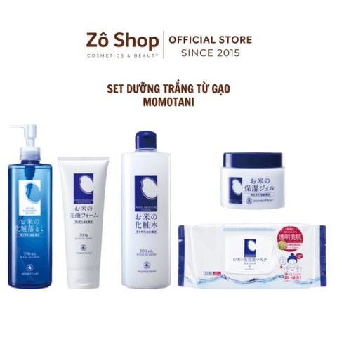 Set dưỡng trắng nhẹ dịu từ gạo hữu cơ - Momotani Juntenkan White Moisture