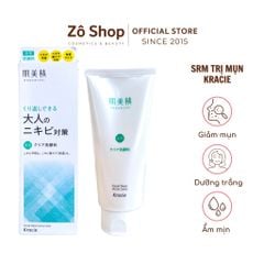 Sữa rửa mặt chăm sóc da mụn, dưỡng trắng Kracie Hadabisei Facial Wash 110g