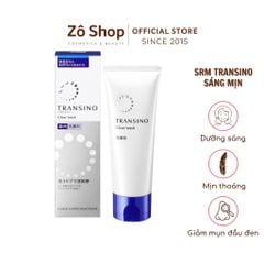 Sữa rửa mặt dưỡng trắng, ngăn ngừa nám/ tàn nhang, se khít lỗ chân lông - Transino Clear Wash (100g)