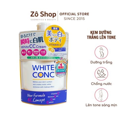 Dưỡng thể lên tone, dưỡng trắng - White Conc Whitening CC 200g