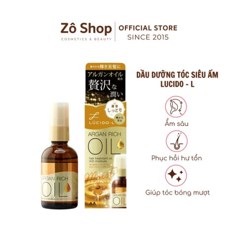 Dầu dưỡng tóc ẩm sâu Lucido-L Oil Treatment EX Hair Oil Rich Moisture 60ml