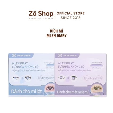Miếng dán kích mí Mlen Diary hình lưỡi liềm 120 miếng