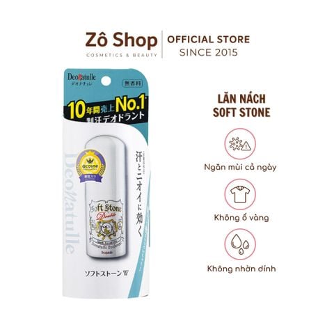 Lăn nách đá khoáng Deonatulle Soft Stone W - 20g