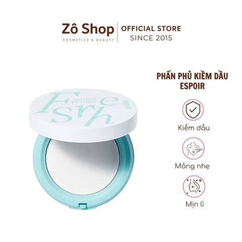Phấn phủ kiềm dầu Espoir Fresh Setting Powder 9g