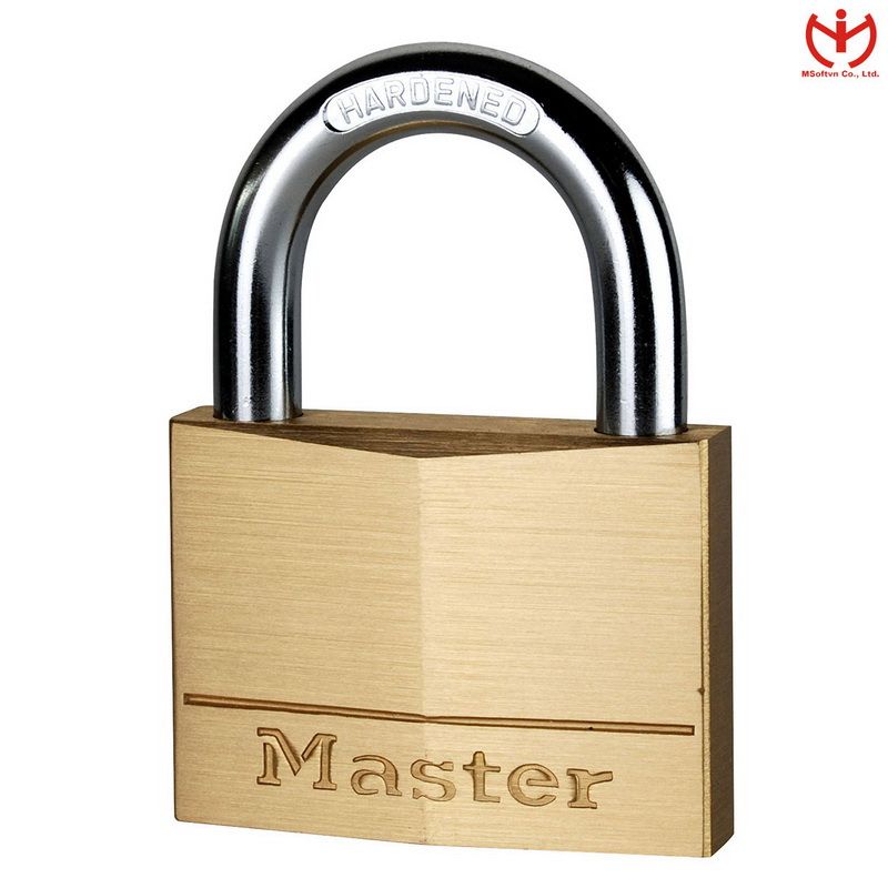 Ổ Khóa Master Lock 170 EURD Thân Đồng Rộng 70mm 2 Chìa Răng Cửa - MSOFT