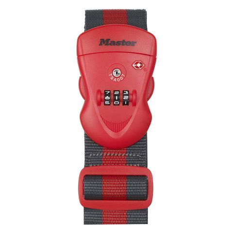  Dây đai ràng Vali có đầu khóa số Master Lock 4702 EURDRED có TSA - MSOFT 