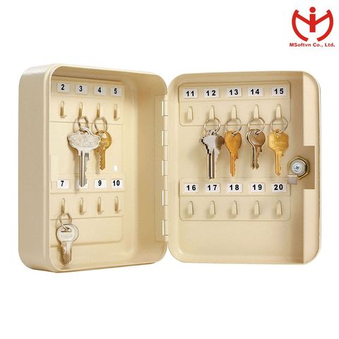  Hộp đựng chìa khóa Master Lock 7131D Sức Chứa 20 Chìa - Màu Vàng Nhạt - MSOFT 