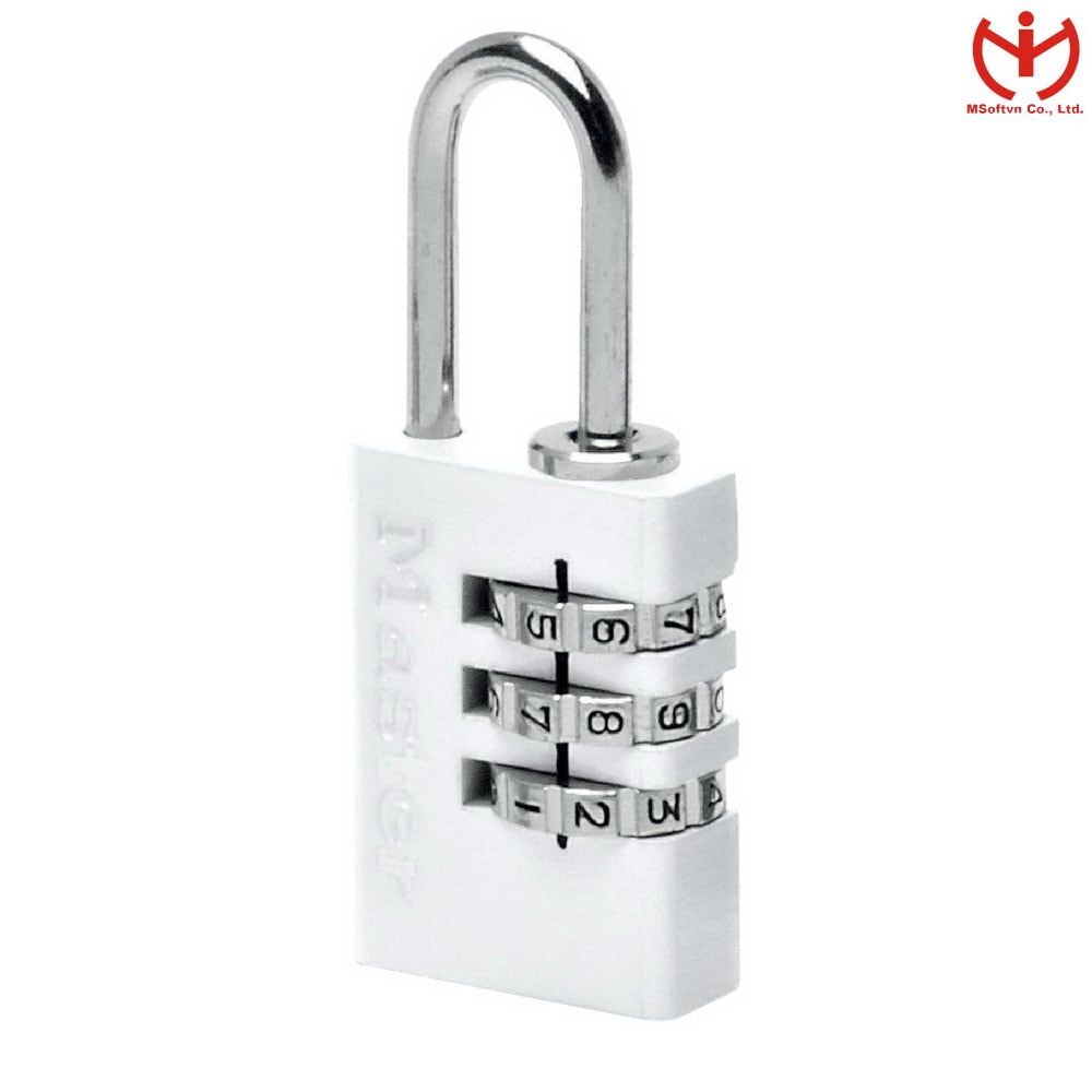 Khóa Số Master Lock 7620 EURDWHI - Màu Trắng - 20mm