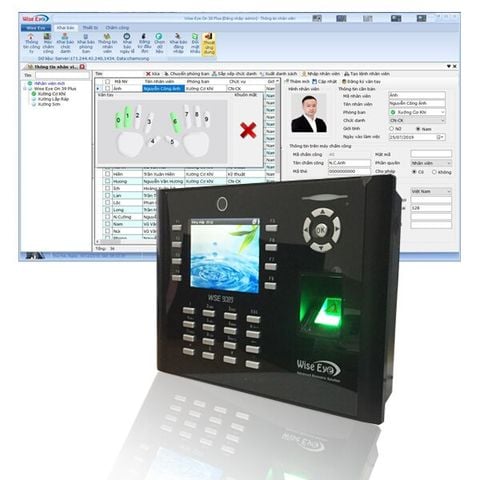  MÁY CHẤM CÔNG VÂN TAY WISE EYE 9089 - MSOFT 