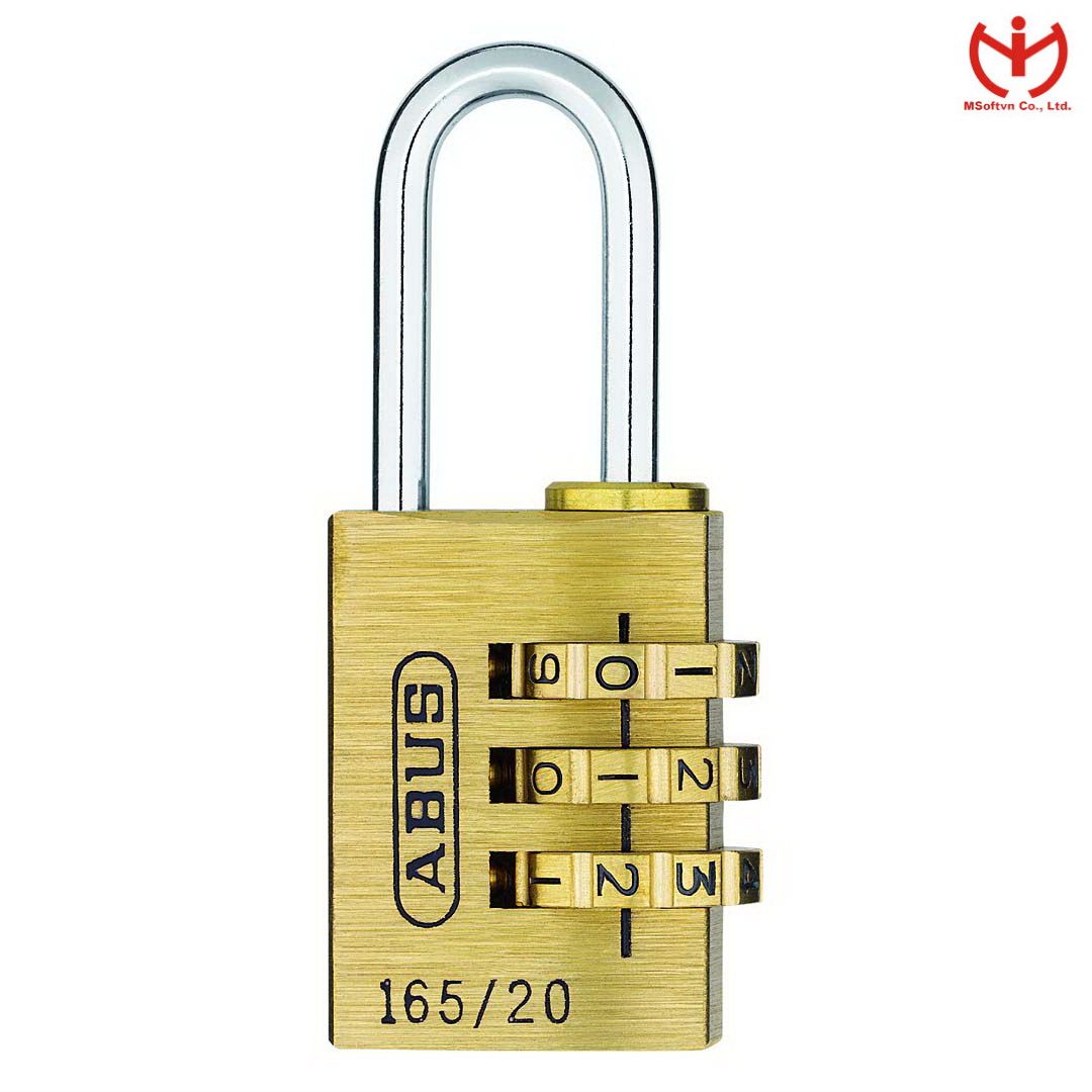 Khóa số ABUS 165/20 - ngang 20mm - Thân đồng