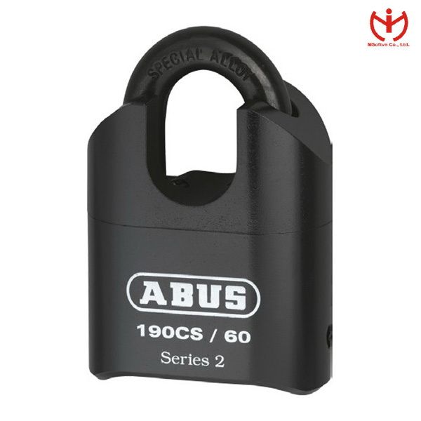 Khóa Số ABUS 190CS/60 Series 2 Thân Thép 60mm Bọc Chrome Đen Càng Rộng 11mm - MSOFT