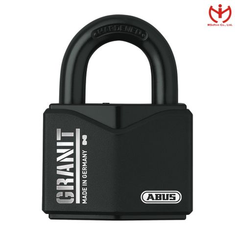  Ổ Khóa ABUS GRANIT ™ 37/55 Thân Thép Rộng 62.5mm Phủ Black Granit 2 Chìa Khóa 1 Chìa Có Đèn - MSOFT 