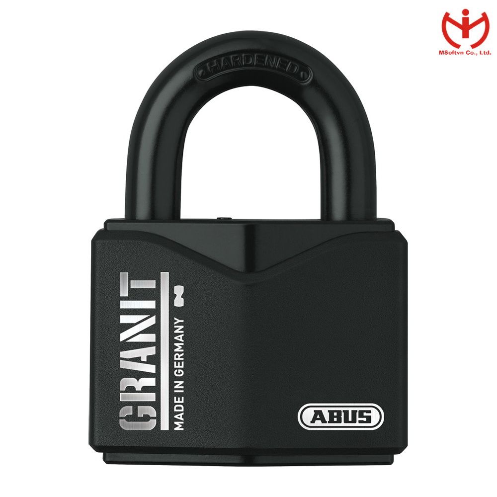 Ổ Khóa ABUS GRANIT ™ 37/55 Thân Thép Rộng 62.5mm Phủ Black Granit 2 Chìa Khóa 1 Chìa Có Đèn - MSOFT