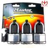 Bộ 3 ổ khóa chống cắt Master Lock M5X EURTRILF - 2 Chìa Răng Cưa - MSOFT