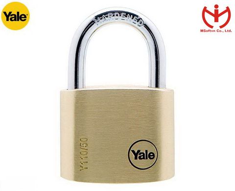  Khóa Yale Y110/60/135/1 Thân Đồng Rộng 60mm 3 Chìa Răng cưa - MSOFT 