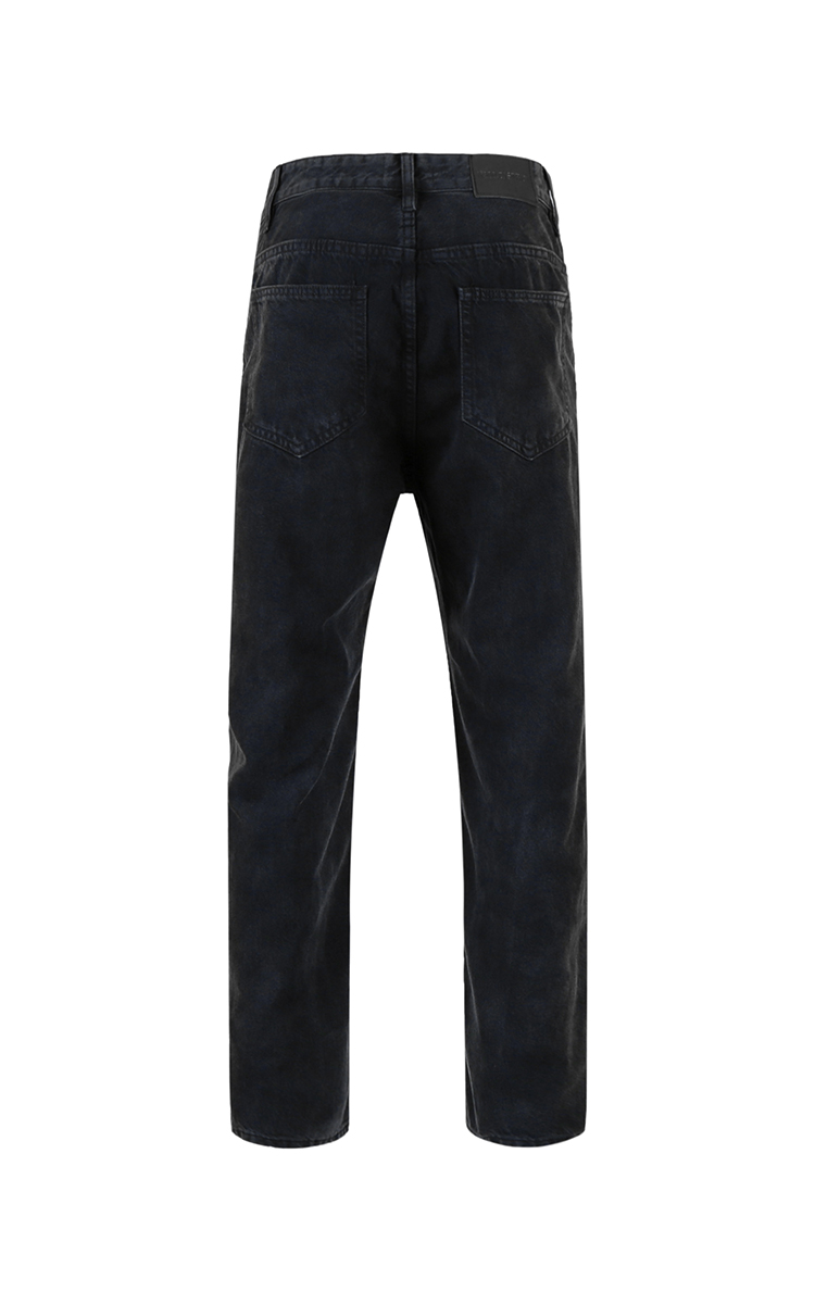Baggy Jeans In Washed Black – Three Hundred