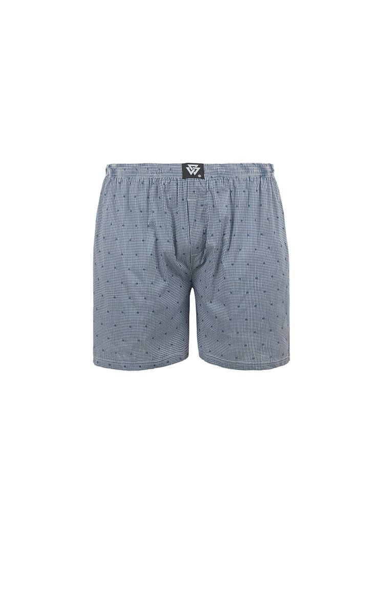 K300 Flannel Boxer In Blue/White