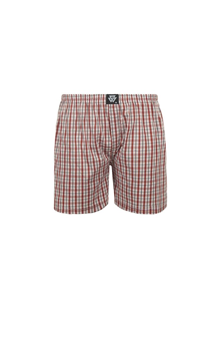 K300 Flannel Boxer In Red/White