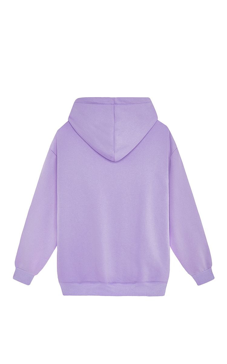 Champion Embroidered Logo Hoodie In Purple