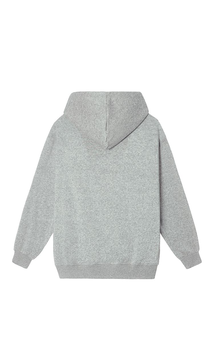 Champion Embroidered Logo Hoodie In Grey