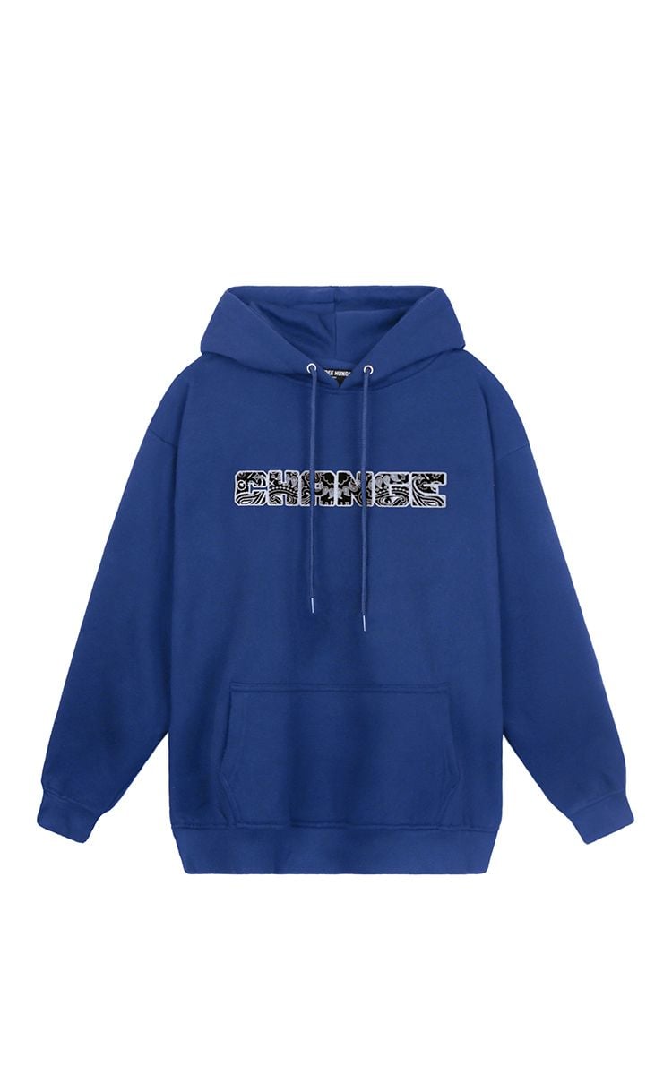 Change Bandana Embroidered Logo Hoodie In Blue