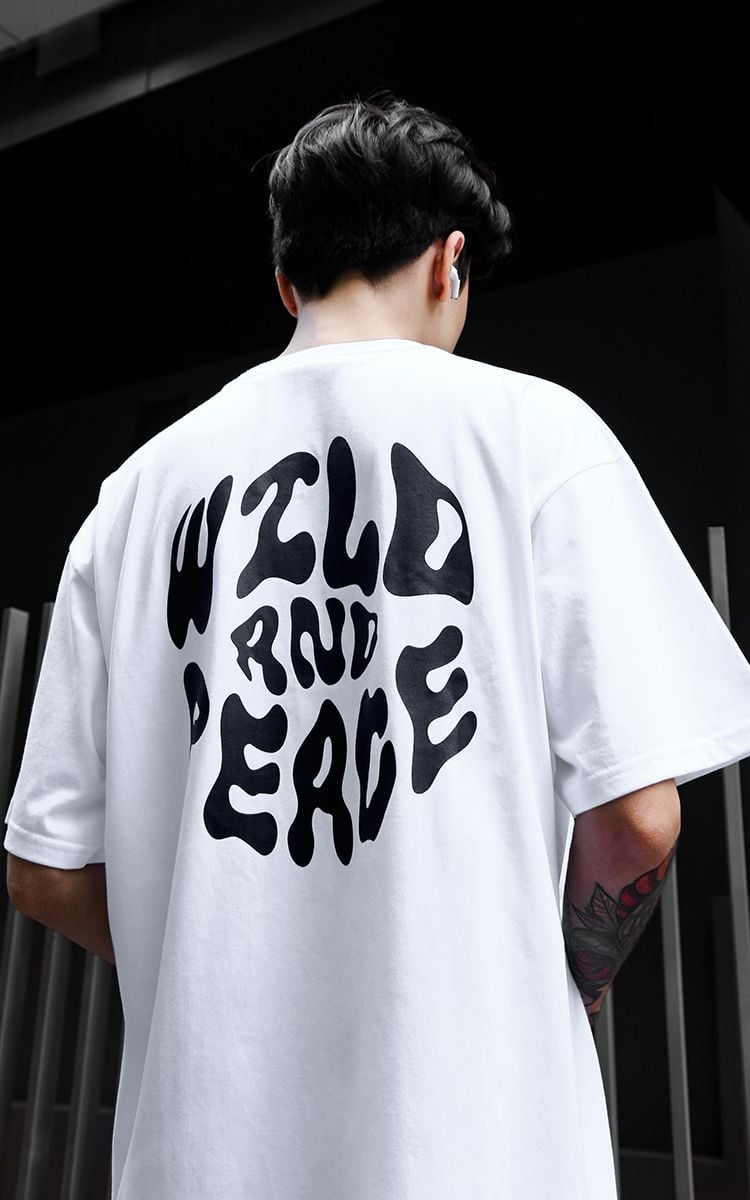 Peace Tee In White