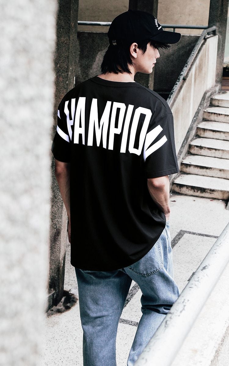 Champion Big Logo T-Shirt In Black