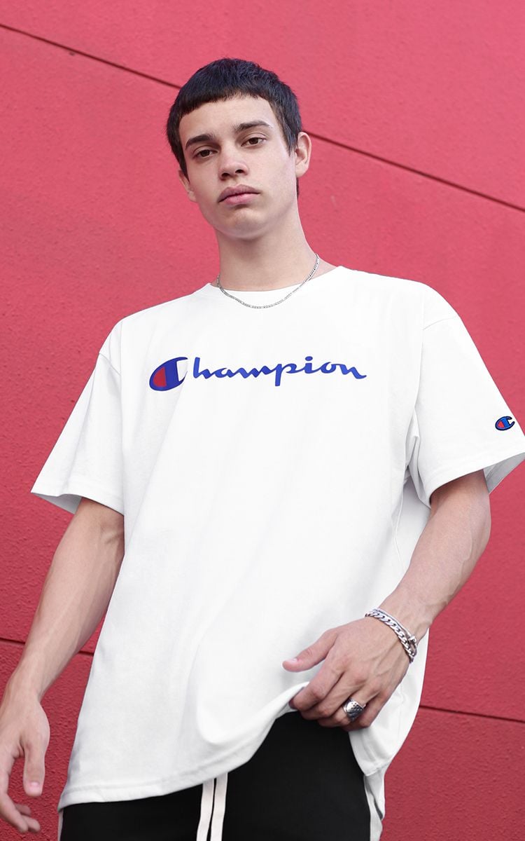 Champion Graphic Big Logo T-Shirt In White