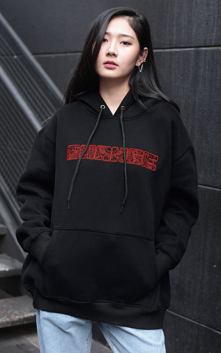 Change Bandana Embroidered Logo Hoodie In Black