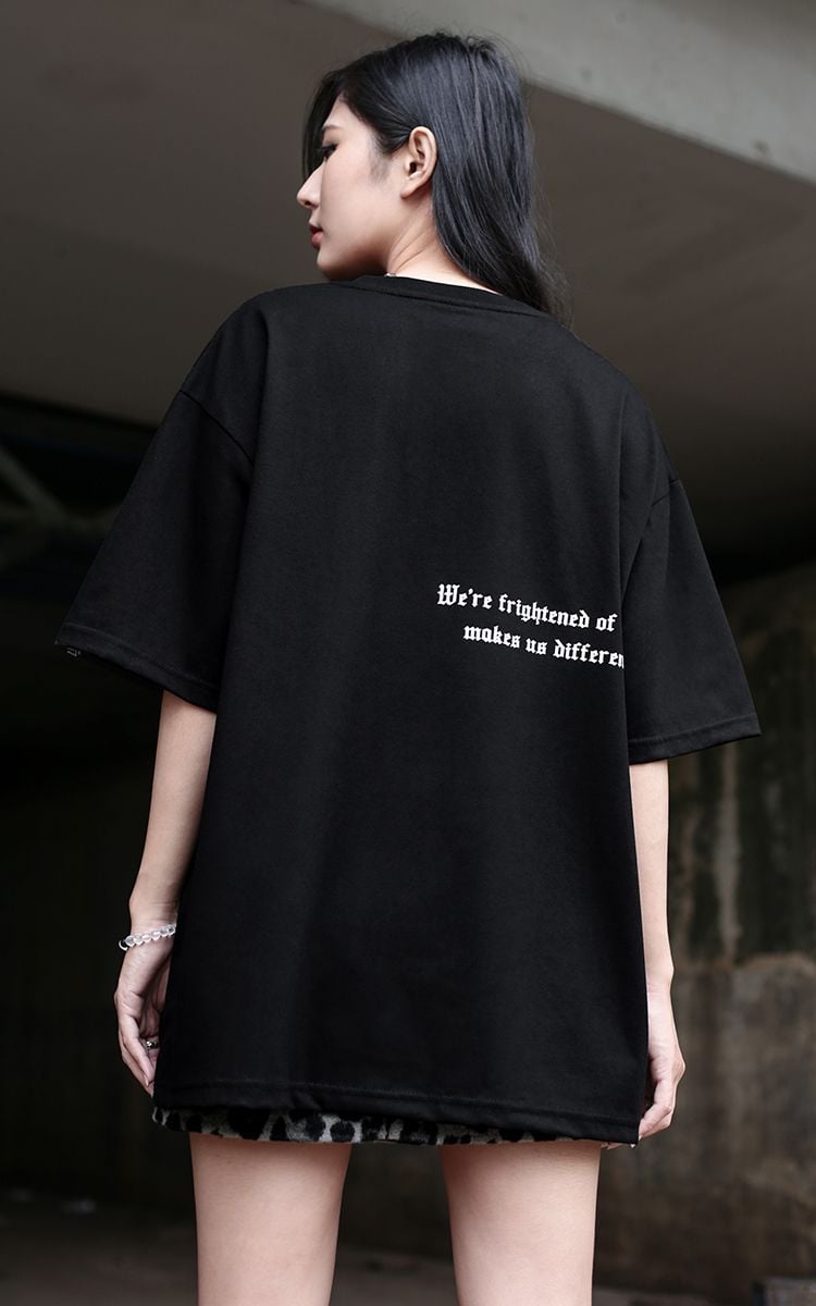 Frightened Tee In Black