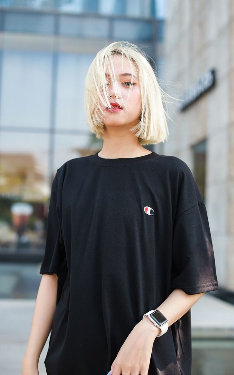 Champion Logo T-Shirt In Black