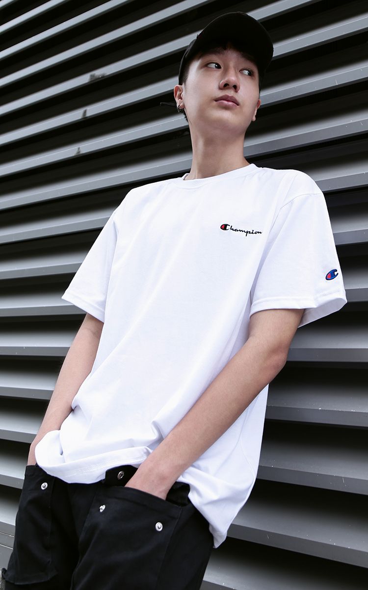 Champion Embroidered Logo T-Shirt In White