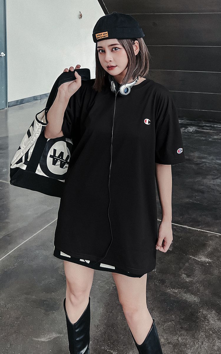 Champion Big Logo T-Shirt In Black