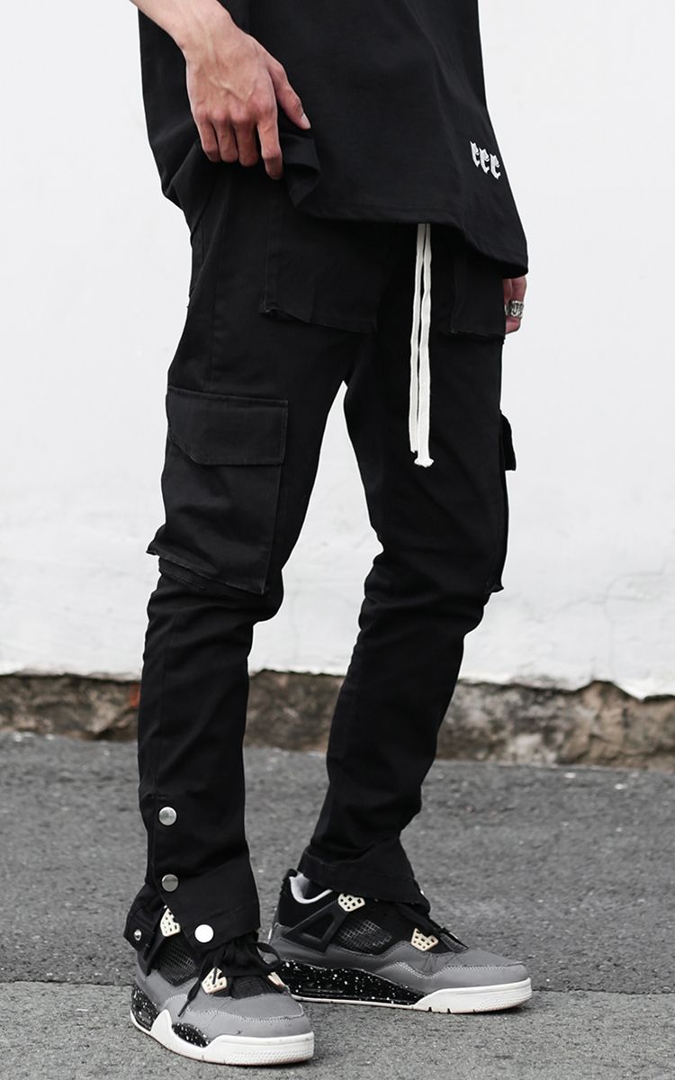 3Hundred Cargo Pant With Multi-Pockets In Black