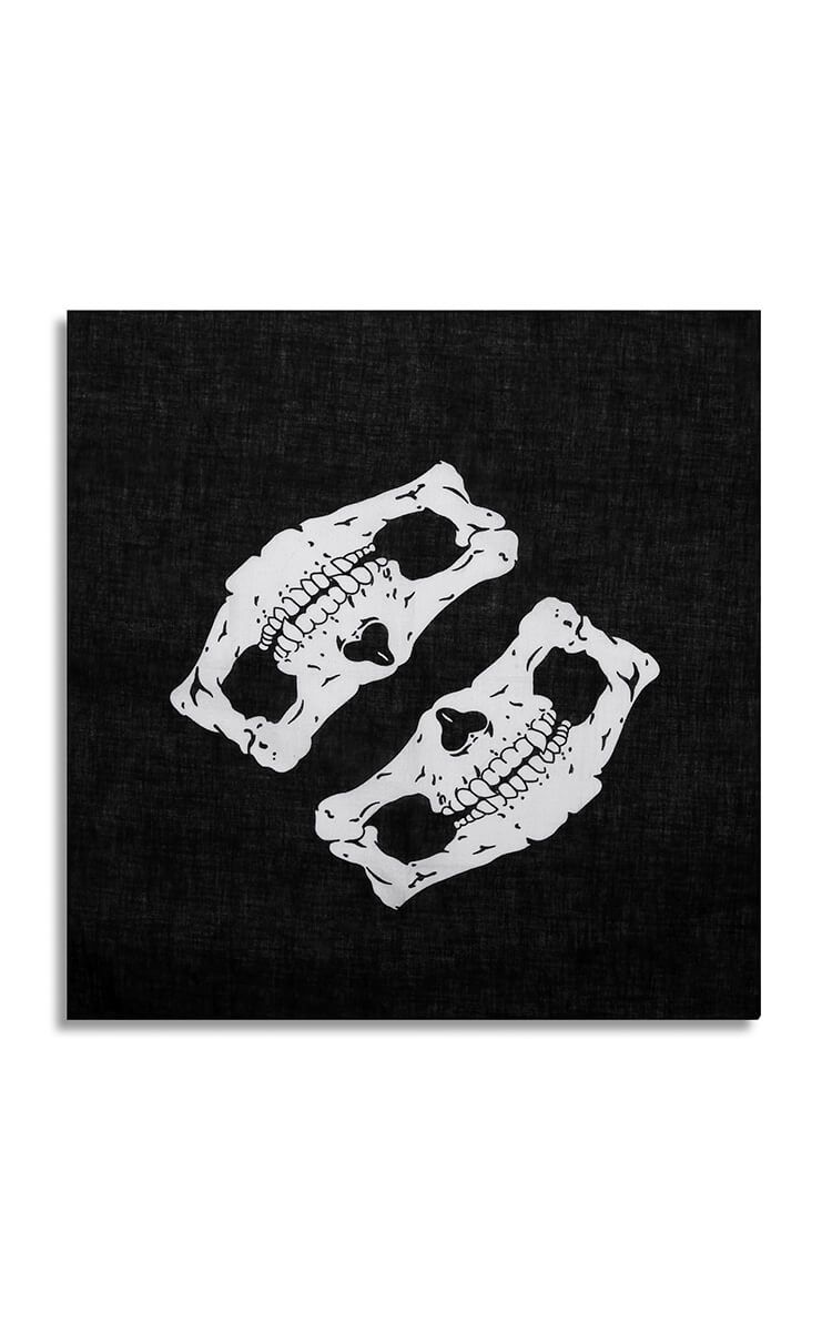 Skull Bandana In Black