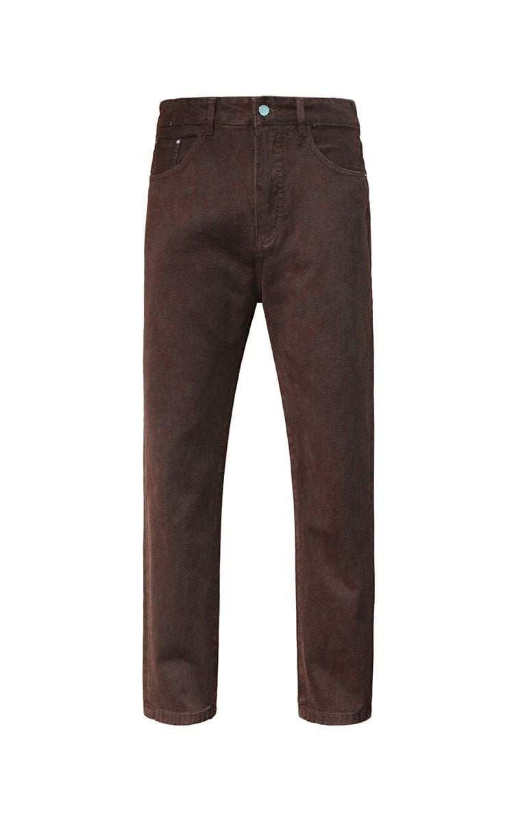 Baggy Jeans In Washed Brown