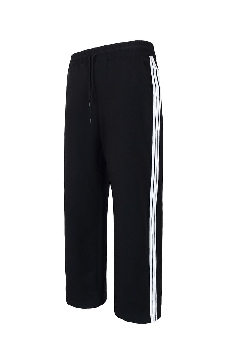 Three Side Stripe Sweatpants In Black